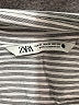 Zara Stripes Silver Long Sleeve Blouse Size XS - photo 7