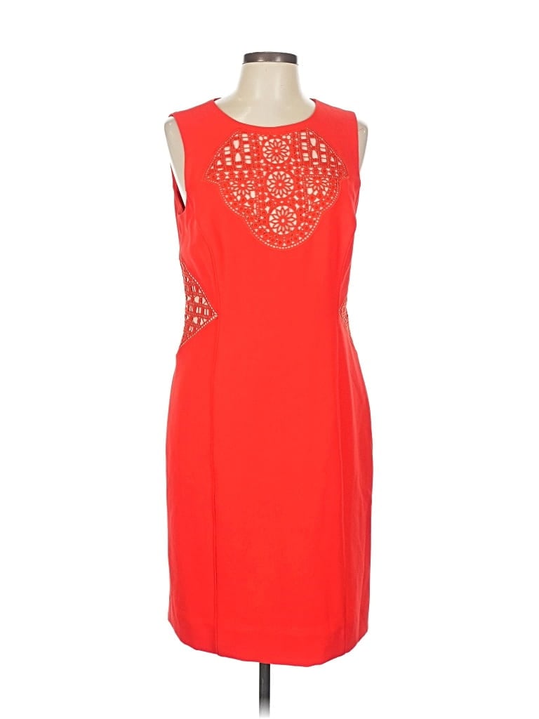 Pre-owned Antonio Melani Cocktail Dress In Orange