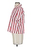 Harshman 100% Cotton Stripes Red Short Sleeve Blouse Size S - photo 5