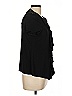 Perceptions Black Short Sleeve Blouse Size 12 - photo 4