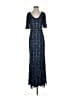 Aidan Mattox 100% Polyester Blue Cocktail Dress Size 4 - photo 1