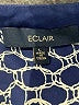 Eclair 100% Polyester Blue 3/4 Sleeve Blouse Size L - photo 7