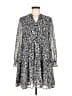 Elan 100% Polyester Animal Print Gray Black Casual Dress Size M - photo 1