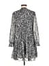 Elan 100% Polyester Animal Print Gray Black Casual Dress Size M - photo 2