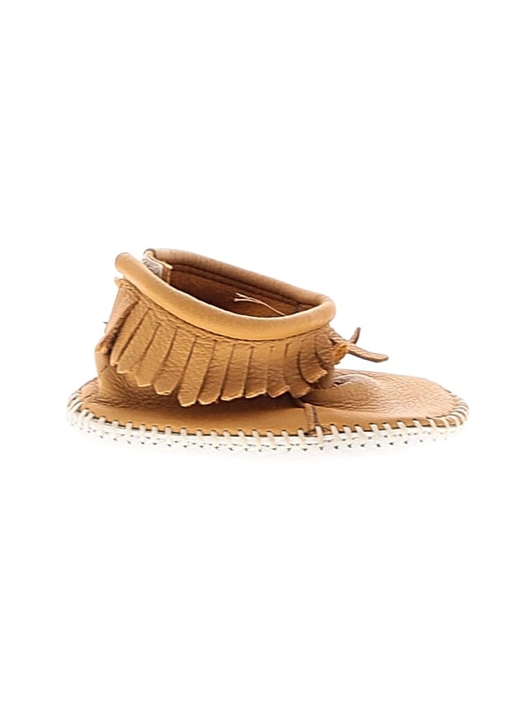Pre-owned Minnetonka Kids' Booties In Brown