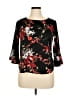 A. Byer Black 3/4 Sleeve Blouse Size XL - photo 1
