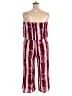 Bebop 100% Rayon Graphic Burgundy Jumpsuit Size XL - photo 2