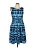 Calvin Klein Tweed Blue Casual Dress Size L - photo 1