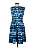 Calvin Klein Tweed Blue Casual Dress Size L - photo 2