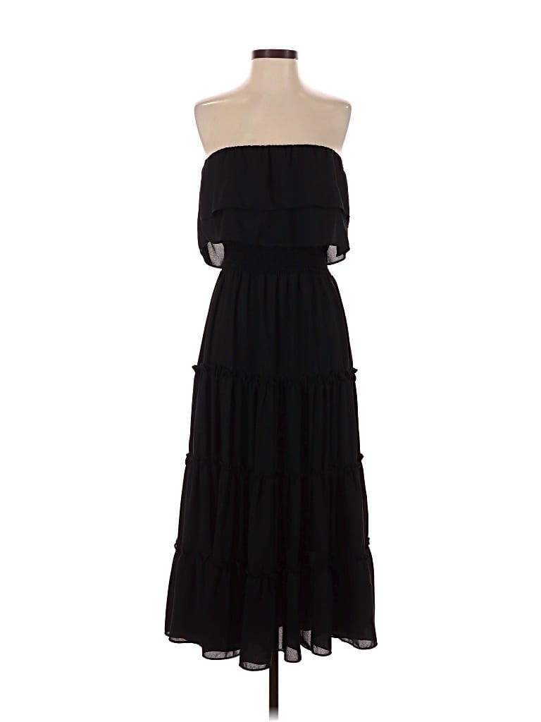 Pre-owned 1.state Casual Dress In Black