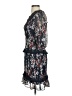 Dark Pink Floral Blue Cocktail Dress Size 4 - photo 5