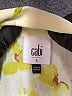 CAbi 100% Polyester Floral Yellow 3/4 Sleeve Blouse Size S - photo 7