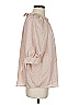 Current Air 100% Polyester Pink Tan 3/4 Sleeve Blouse Size XS - photo 4