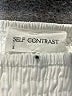 Self Contrast Solid Ivory White Casual Skirt Size S - photo 3