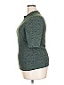 Noir Tweed Green Short Sleeve Turtleneck Size XXL - photo 5
