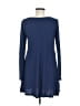 Unbranded Solid Blue Casual Dress Size M - photo 2