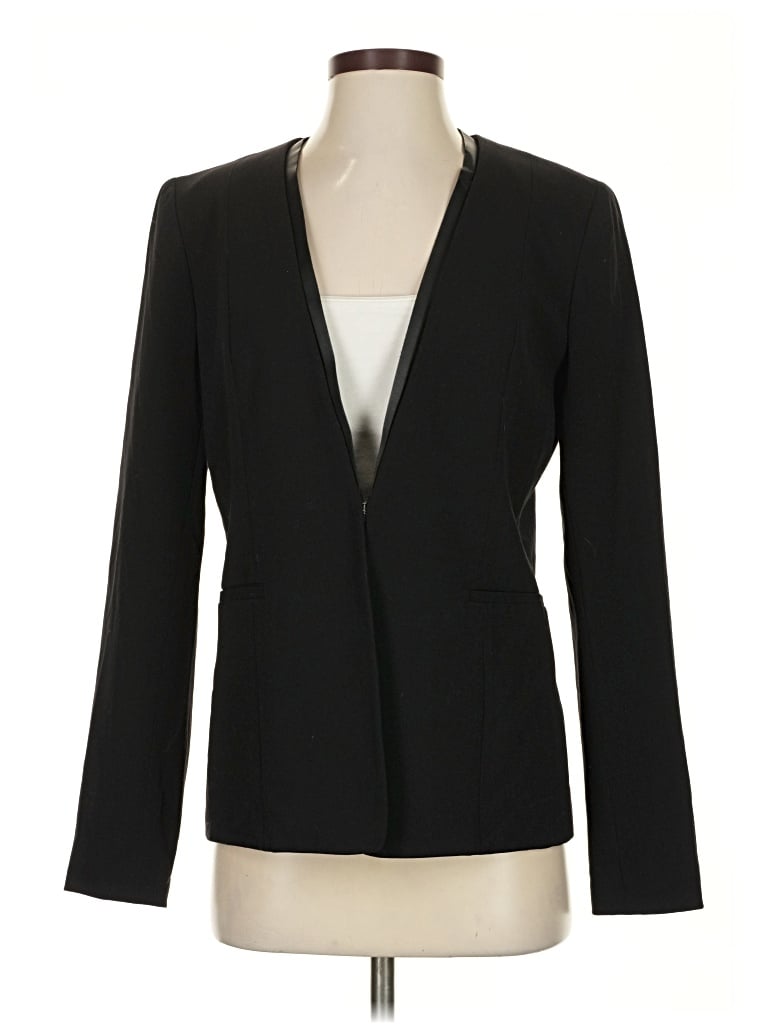 Pre-owned Tahari Blazer Jacket In Black