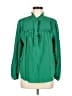 J.Crew 100% Polyester Green Long Sleeve Blouse Size M - photo 1