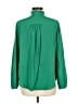J.Crew 100% Polyester Green Long Sleeve Blouse Size M - photo 2