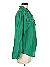 J.Crew 100% Polyester Green Long Sleeve Blouse Size M - photo 4
