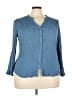 MASON & BELLE Blue Long Sleeve Blouse Size 3X - photo 1