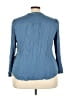 MASON & BELLE Blue Long Sleeve Blouse Size 3X - photo 2