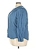 MASON & BELLE Blue Long Sleeve Blouse Size 3X - photo 5