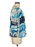 DKNY 100% Polyester Blue 3/4 Sleeve Blouse Size M (petite) - photo 4