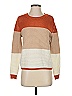 Unbranded Color Block Orange Pullover Sweater Size S - photo 1