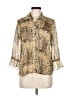 Elementz Animal Print Gold 3/4 Sleeve Blouse Size M (petite) - photo 1