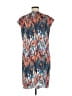 Julie dorst 100% Polyester Print Blue Casual Dress Size 8 - photo 2