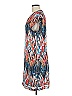 Julie dorst 100% Polyester Print Blue Casual Dress Size 8 - photo 5
