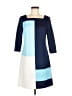 ECI Color Block Blue Casual Dress Size 6 - photo 1
