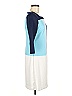 ECI Color Block Blue Casual Dress Size 6 - photo 4