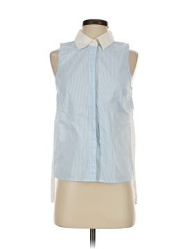 Central Park West Sleeveless Button Down Shirt