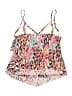 Aqua Green Animal Print Tropical Pink Swimsuit Top Size L - photo 2
