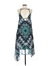 Buffalo by David Bitton 100% Polyester Print Teal Casual Dress Size S - photo 2