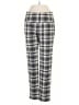 Slim-Sation by Multiples Plaid Black Casual Pants Size S - photo 1