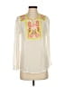 Antik Batik 100% Polyester Ivory 3/4 Sleeve Blouse Size S - photo 1