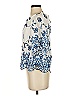 Parker 100% Rayon Ivory Short Sleeve Blouse Size S - photo 5