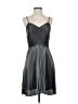 Express 100% Polyester Metallic Gray Cocktail Dress Size S - photo 1