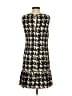 J.Crew 100% Polyester Houndstooth Black Casual Dress Size 2 - photo 2