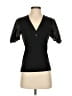 Derek Lam 10 Crosby 100% Polyester Black Short Sleeve Blouse Size S - photo 1