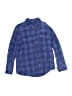 Gap 100% Cotton Checkered-gingham Blue Long Sleeve Button-Down Shirt Size S (kids) - photo 1