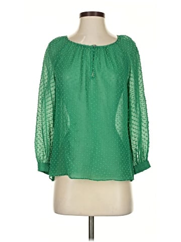 J.Crew 3/4 Sleeve Silk Top (view 1)