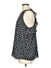 Ann Taylor LOFT 100% Polyester Floral Black Sleeveless Blouse Size M - photo 5