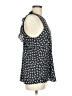 Ann Taylor LOFT 100% Polyester Floral Black Sleeveless Blouse Size M - photo 4
