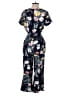 Ann Taylor LOFT Floral Blue Jumpsuit Size 4 - photo 2