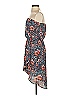 Express 100% Polyester Floral Blue Casual Dress Size XS - photo 5