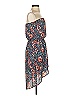 Express 100% Polyester Floral Blue Casual Dress Size XS - photo 4